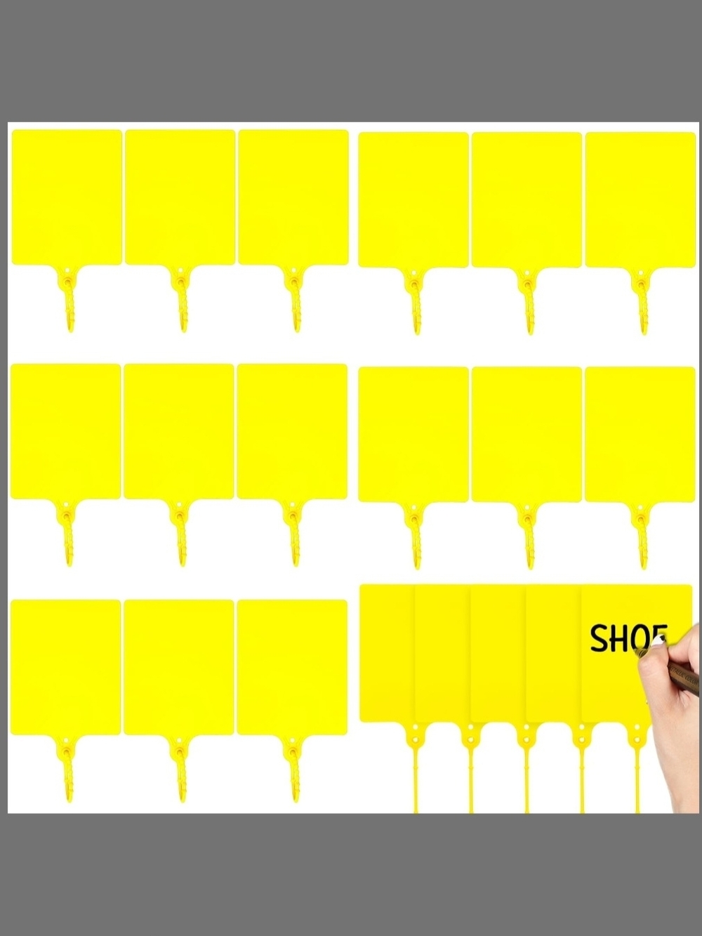 Youyole 200 Pieces Plastic Tags Waterproof Plastic Seal Shipping Tags, NEW